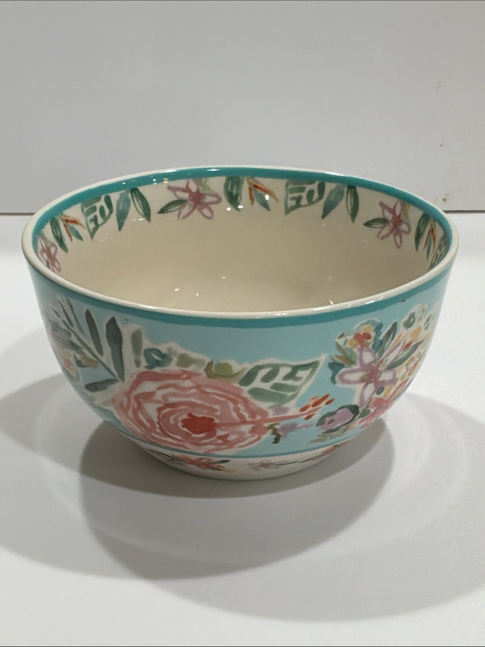 Anthropologie Barbra-Ignatiev Floral Cereal Bowl